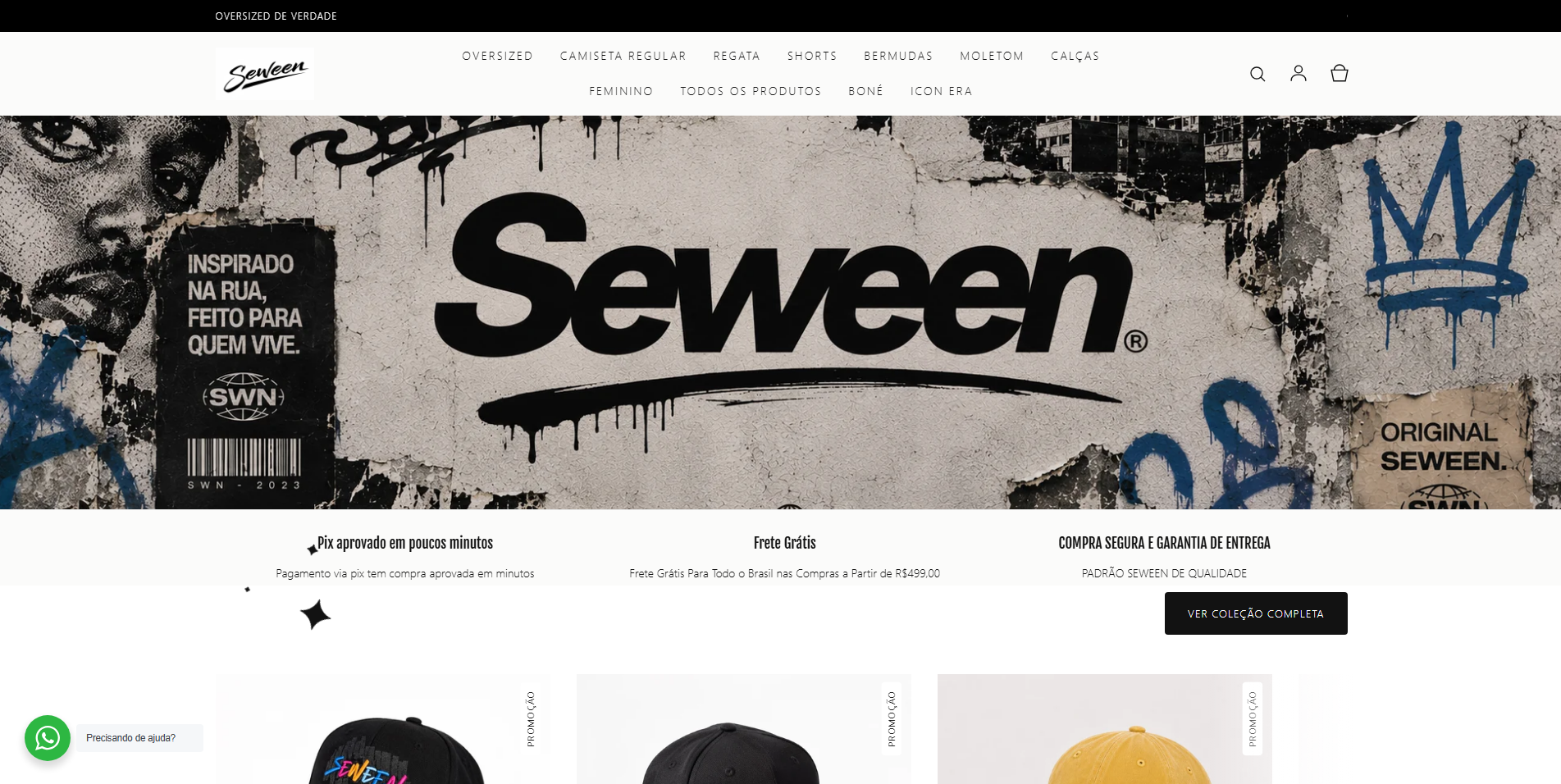 Prévia do site Seween - seween.com.br